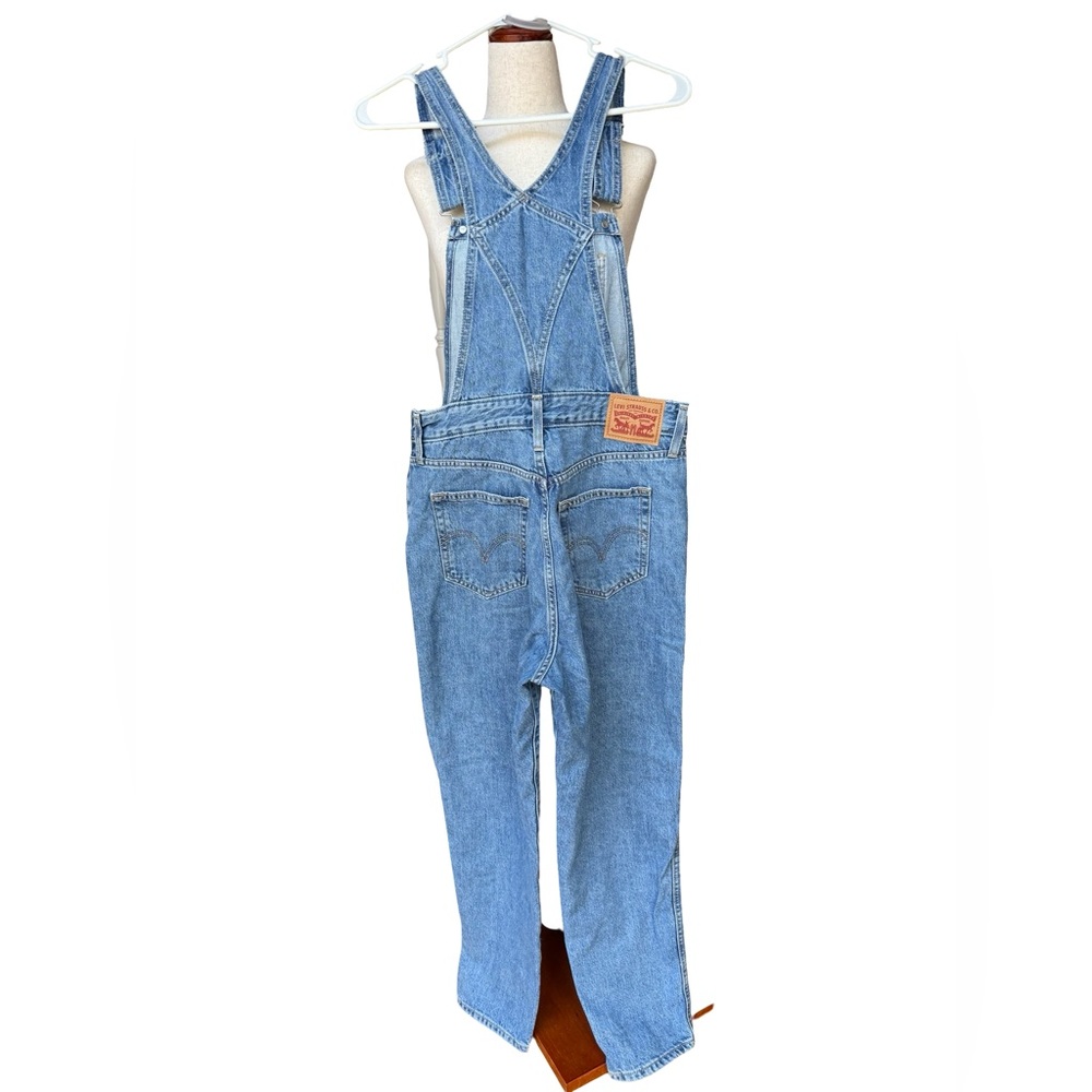 Levi's Light Blue Denim Overalls Size 28 - Picture 2 of 11